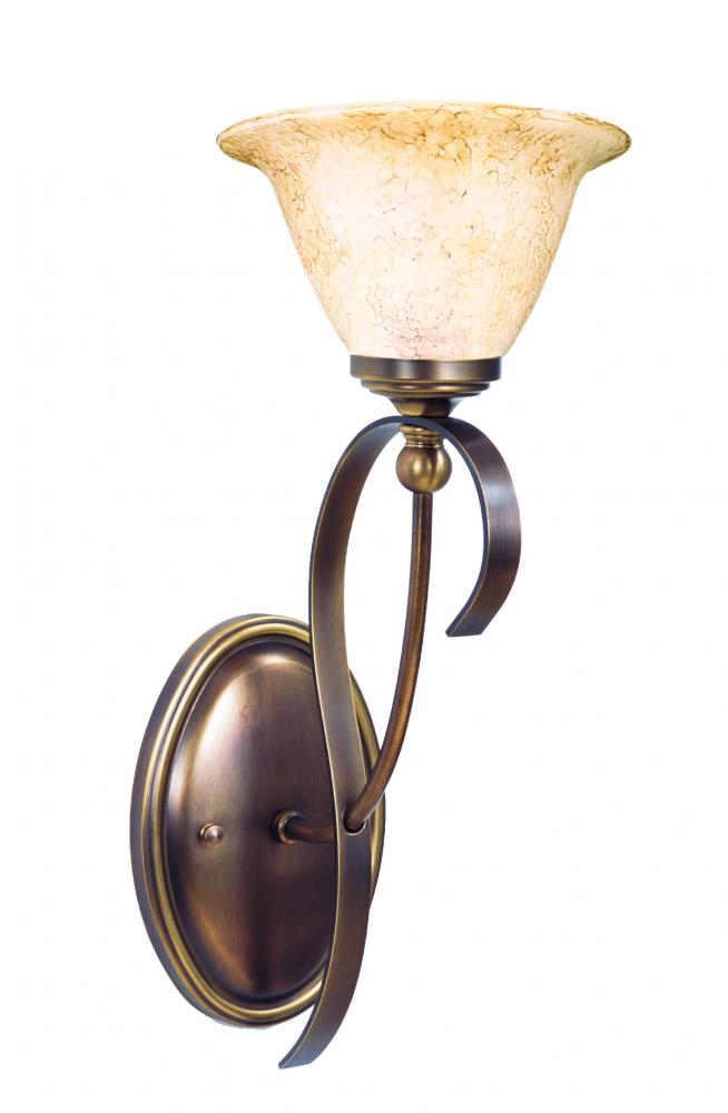 1-Light Satin Pewter Black Forest Sconce