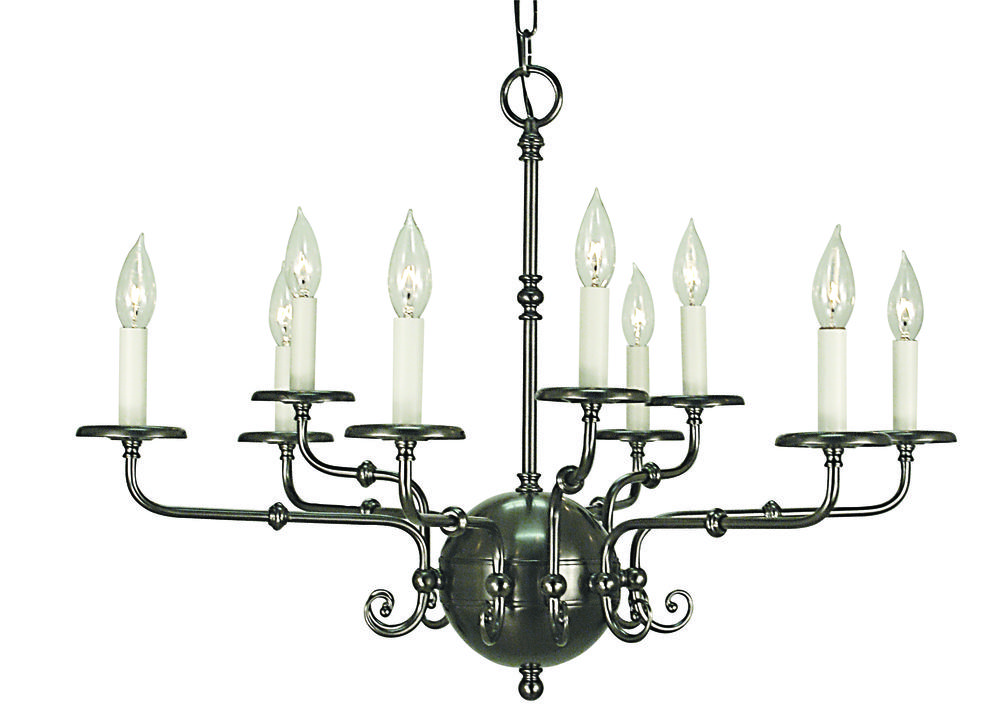 9-Light Siena Bronze Jamestown Dining Chandelier