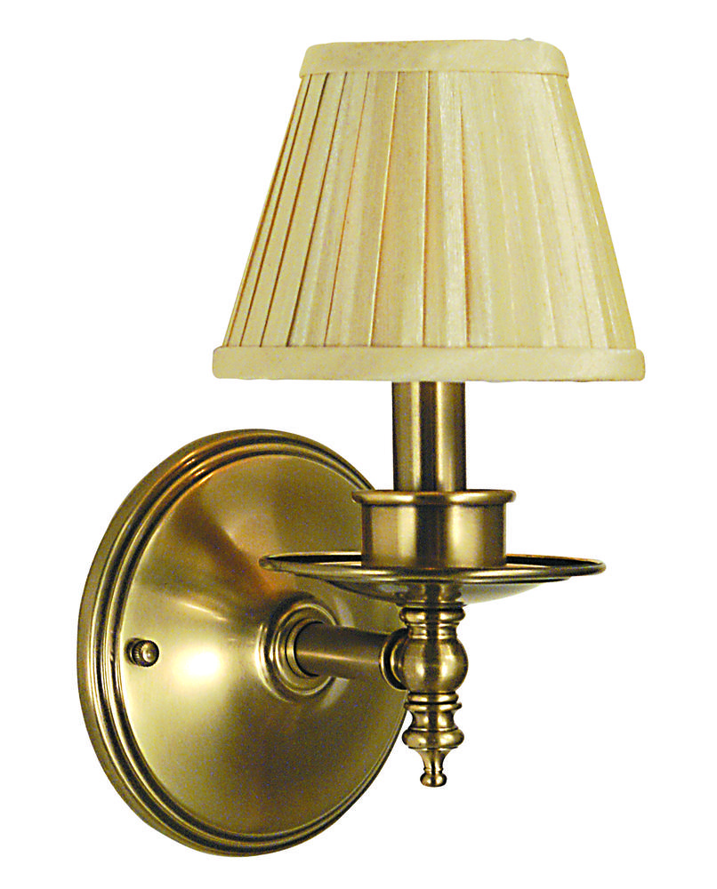 1-Light Brushed Nickel Sheraton Sconce