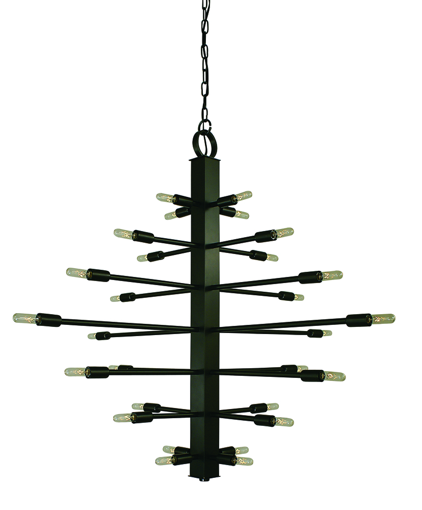 28-Light Polished Nickel Simone Chandelier