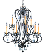 Framburg 9909 MB - 9-Light Mahogany Bronze Liebestraum Dining Chandelier