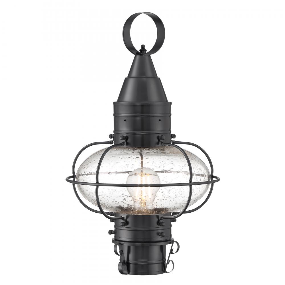 Classic Onion 17.5'' High 1-Light Outdoor Post Light - Gun Metal