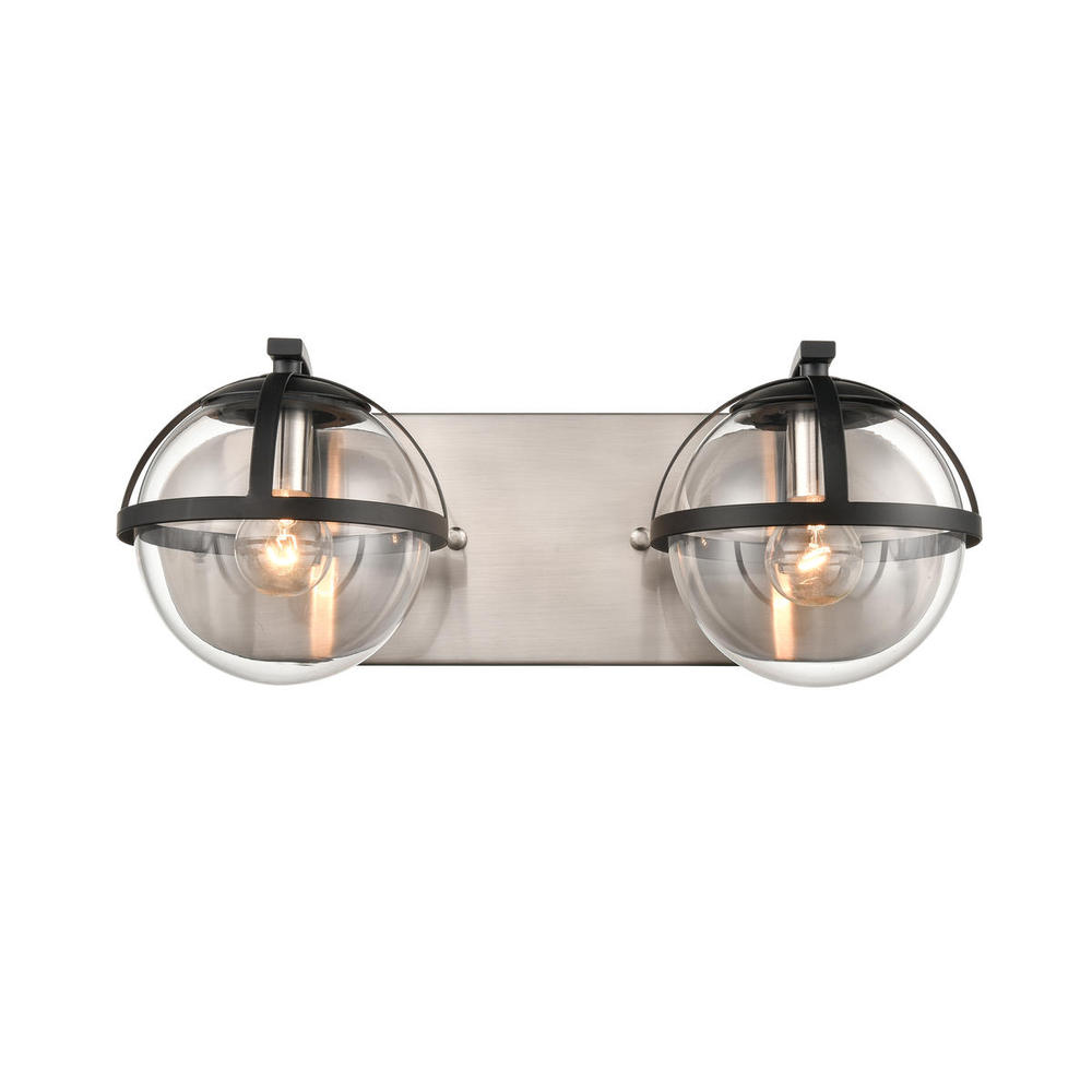 Davenay 16&#39;&#39; Wide 2-Light Vanity Light - Satin Nickel