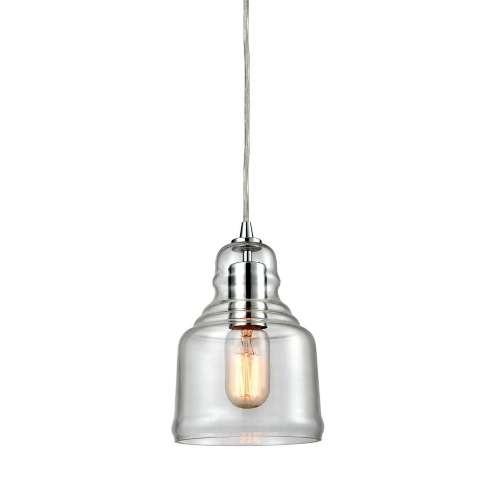 Menlow Park 1 Light Pendant In Polished Chrome