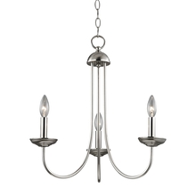 ELK Home 1533CH/20 - Thomas - Williamsport 20'' Wide 3-Light Chandelier - Brushed Nickel