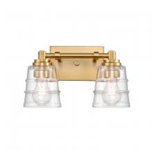  67971/2 - Pulsate 13'' Wide 2-Light Vanity Light - Satin Brass