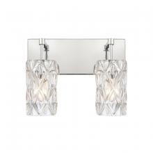 ELK Home 82191/2 - Forma de Crystal 14'' Wide 2-Light Vanity Light - Polished Chrome