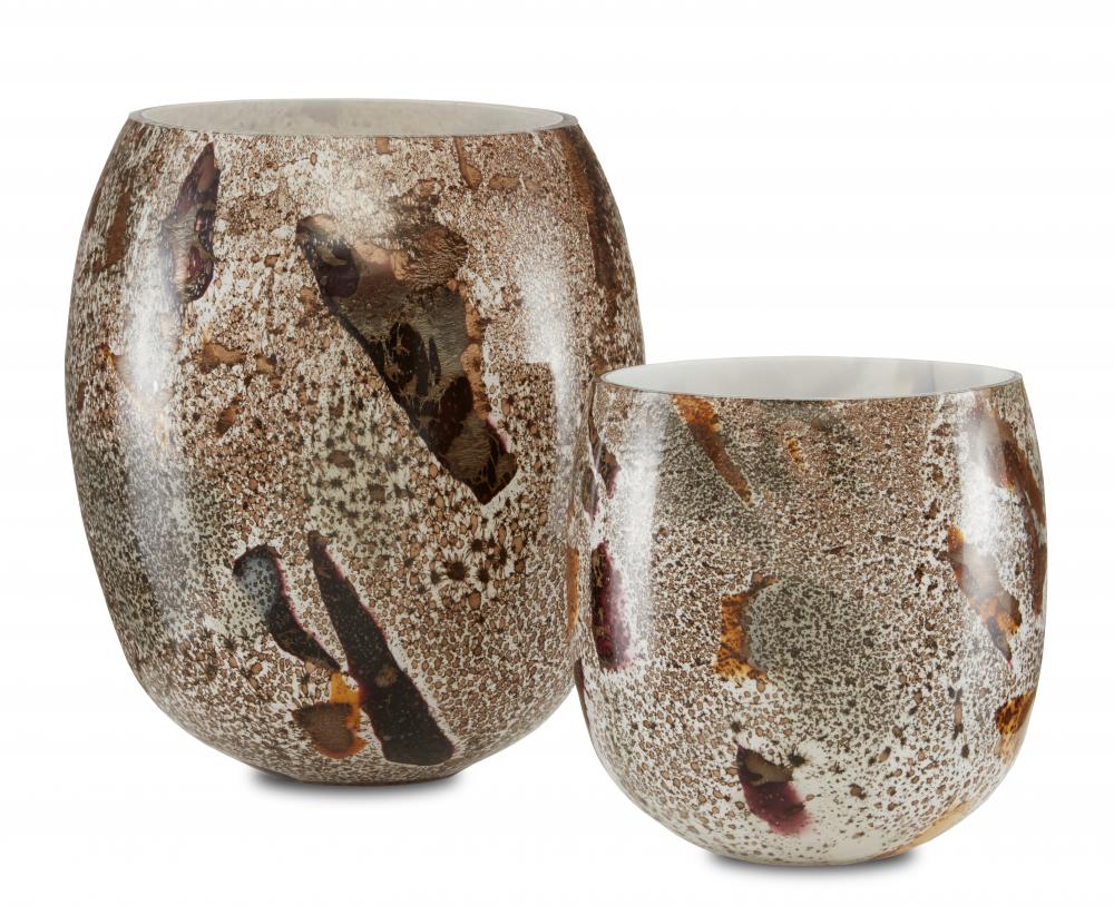 Bora Brown Speckle Vase Set of 2