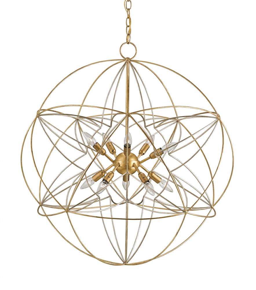 Zenda Gold Orb Chandelier