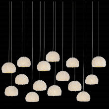 Currey 9000-1181 - Virtu 15-Light Linear Multi-Drop Pendant