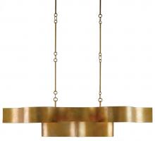 Currey 9000-0046 - Grand Lotus Gold Oval Chandeli